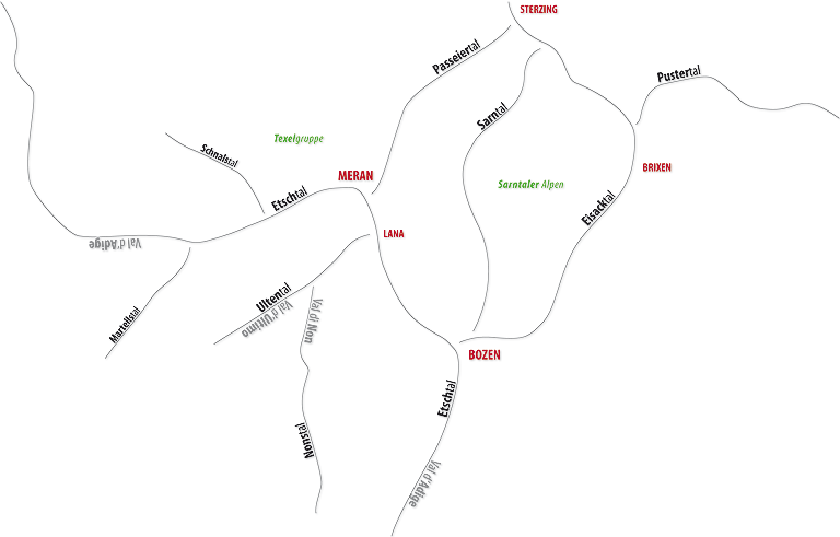 Bild zeigt die schönsten Alpentäler.